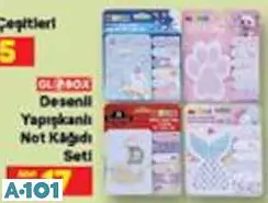 GLOBOX DESENLİ YAPIŞKANLI NOT KAĞIDI SETİ